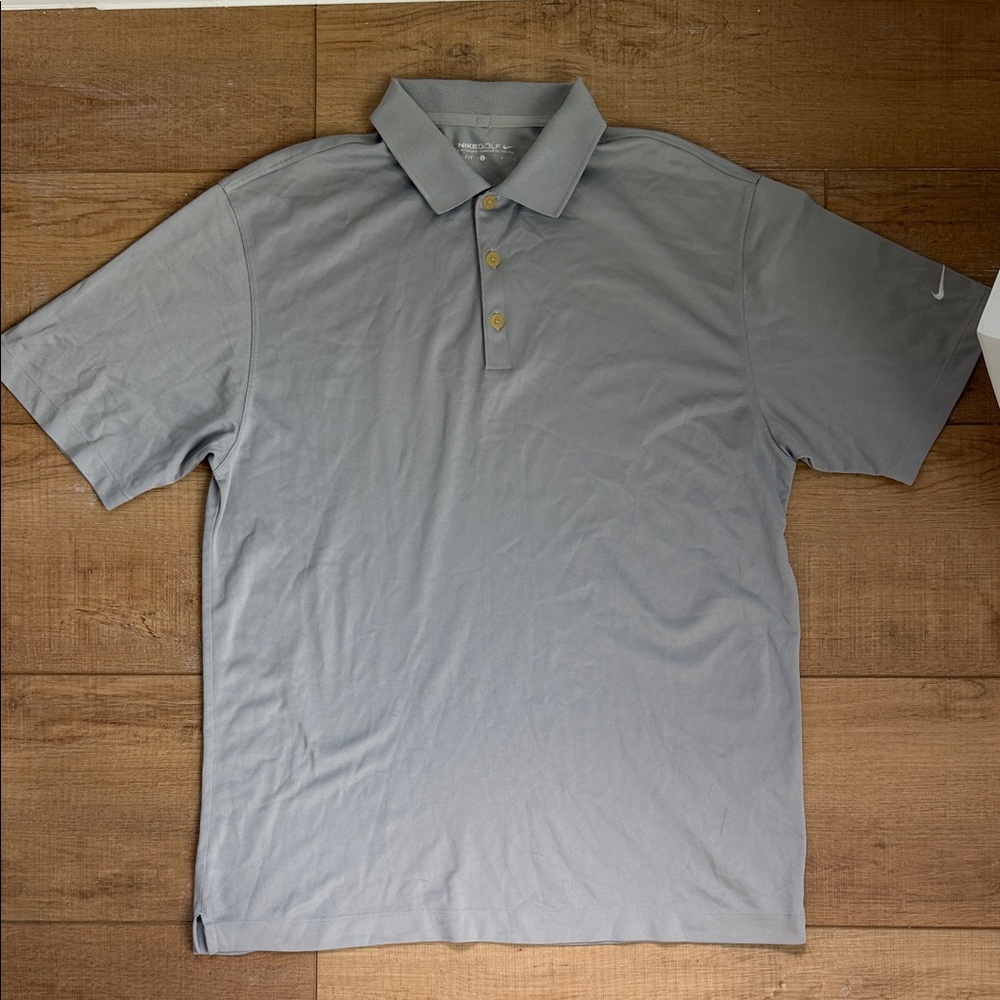 Nike golf Men's Gray Polo Shirt size large